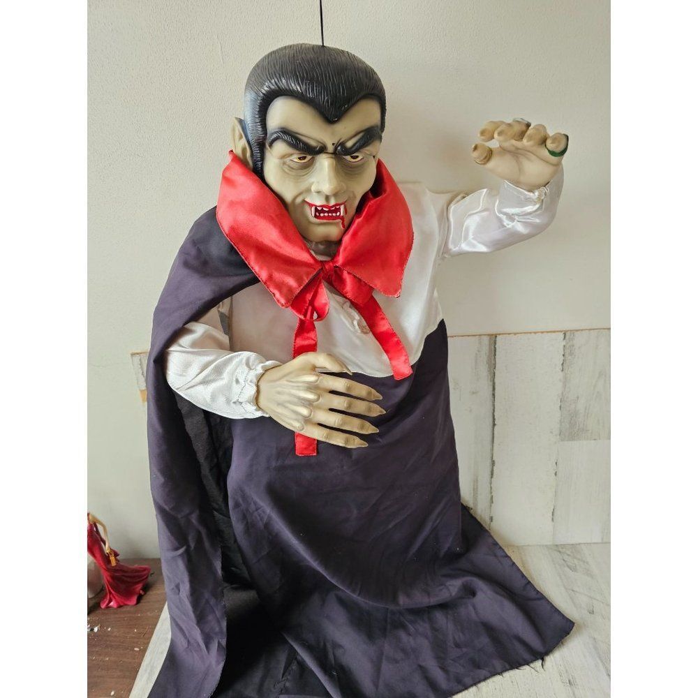Vintage Dracula‎ hanging prop AS IS Halloween